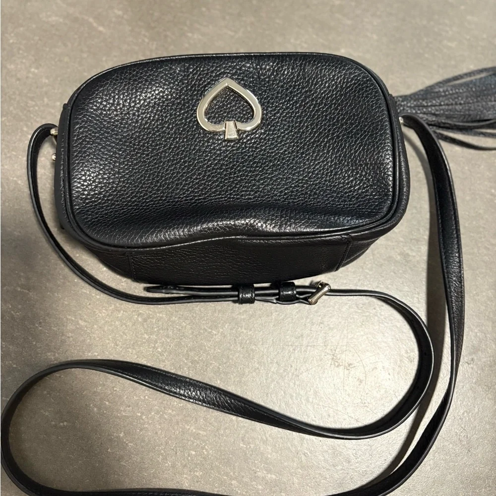 Kate Spade Black Pebbled Leather Crossbody Bag